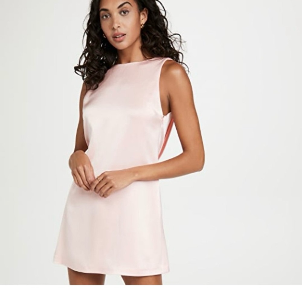 NWT Alice + Olivia pink mini dress with scoop back